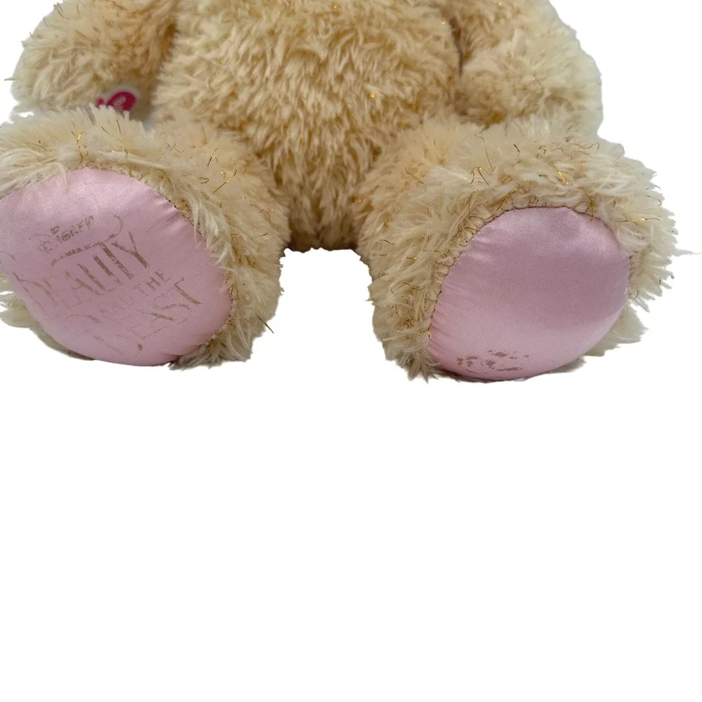 Build-A-Bear Disney Beauty‎ and the Beast Teddy Bear Plush Gold Sparkle 17